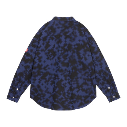 CES30SH05 DIGI8 FLANNEL BIG SHIRT NAVY
