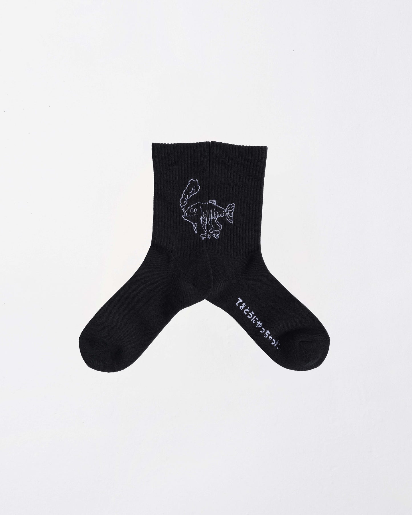 CFC-25SS-SOCKS02 1Pac Osakanakun Socks BLACK