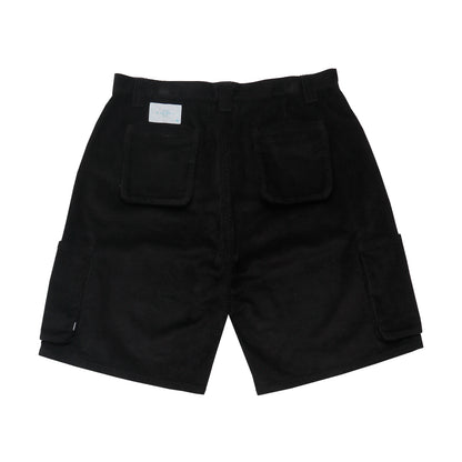 Corduroy Cargo Short Black