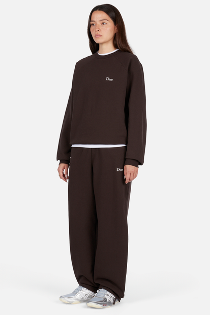 Classic Small Logo Crewneck Dark Brown