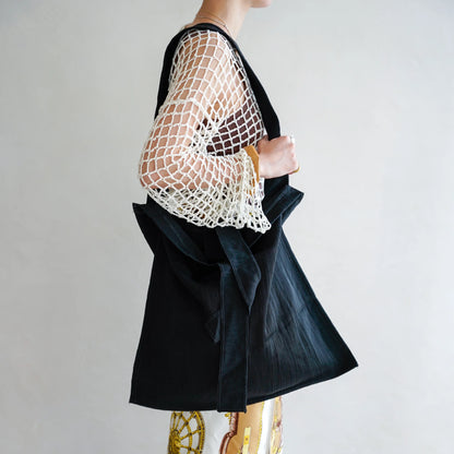 MARY INSIDE OUT TOTE - L / CERATO BRIGHT BLACK