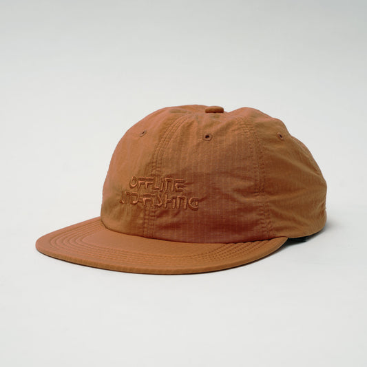 GB26FW-001 SOFT BRIM 6 PANEL CAP w/ CHIN STRAP (OFFLINE) ORANGE