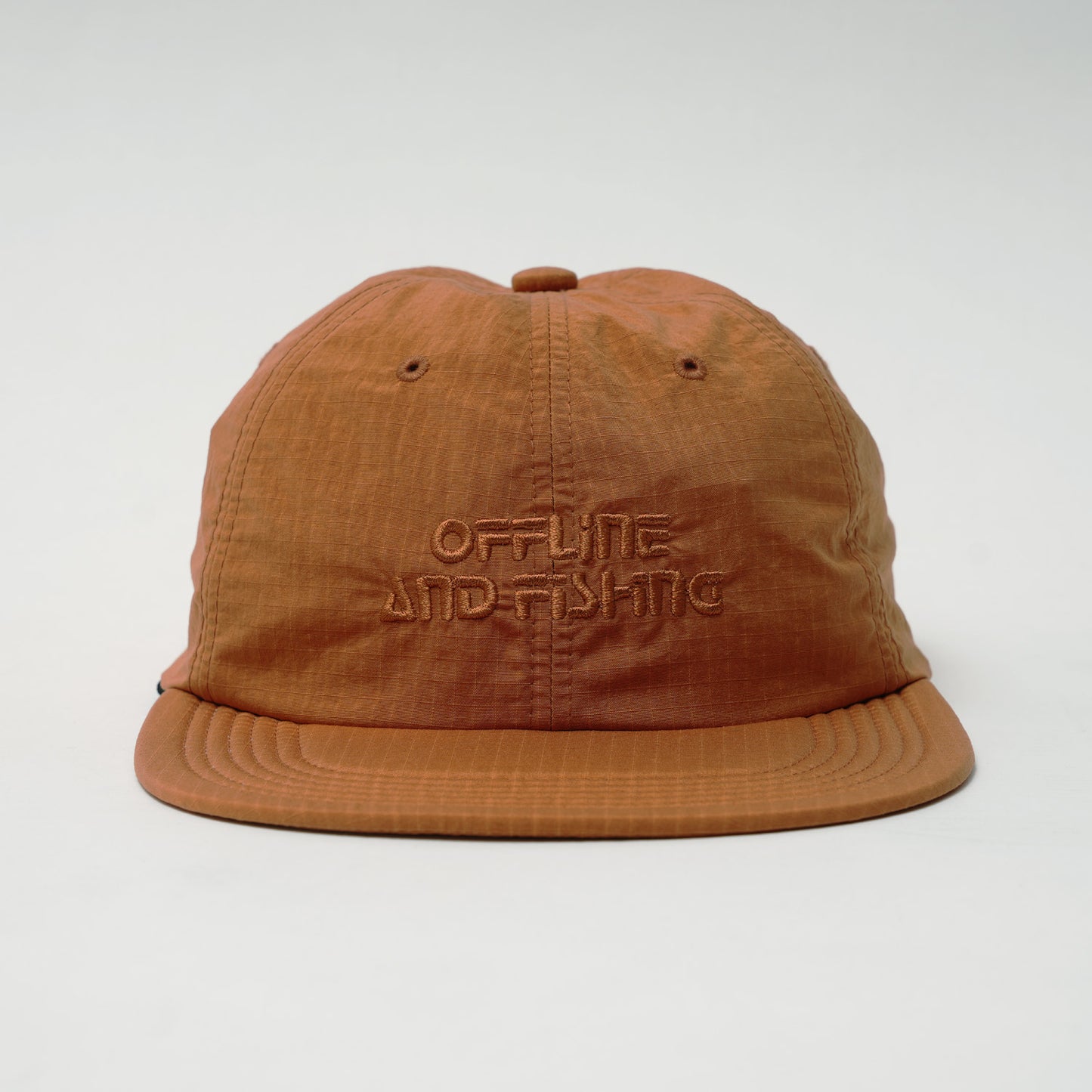 GB26FW-001 SOFT BRIM 6 PANEL CAP w/ CHIN STRAP (OFFLINE) ORANGE