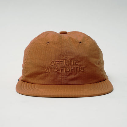 GB26FW-001 SOFT BRIM 6 PANEL CAP w/ CHIN STRAP (OFFLINE) ORANGE