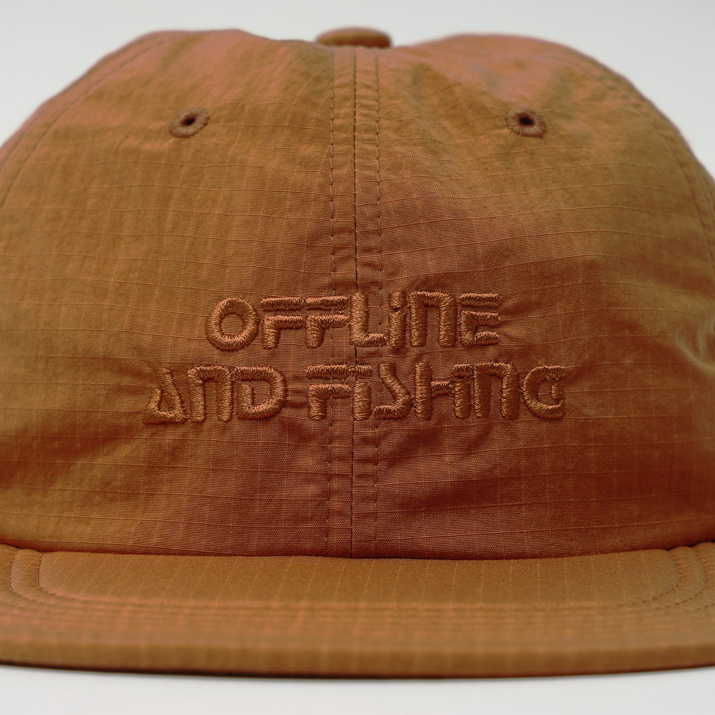 GB26FW-001 SOFT BRIM 6 PANEL CAP w/ CHIN STRAP (OFFLINE) ORANGE