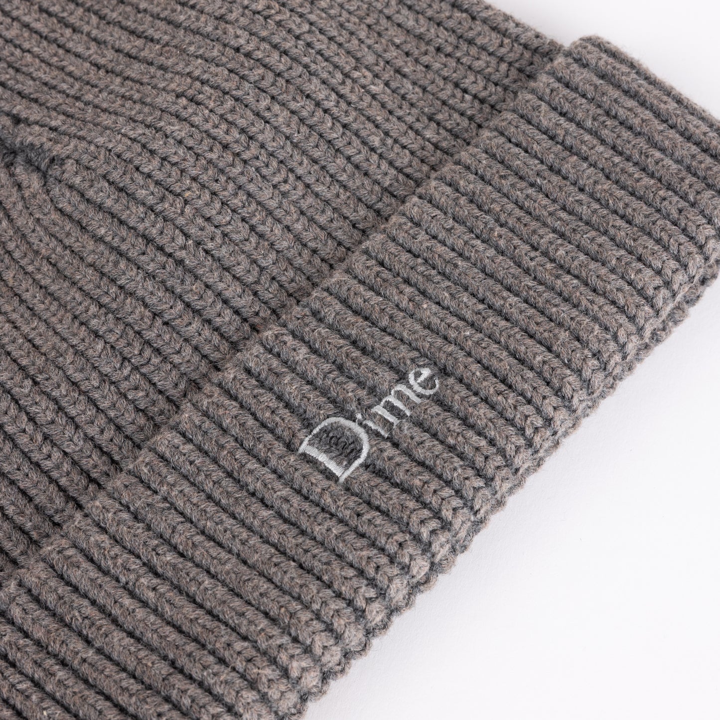 Rib Fold Beanie Dark Gray