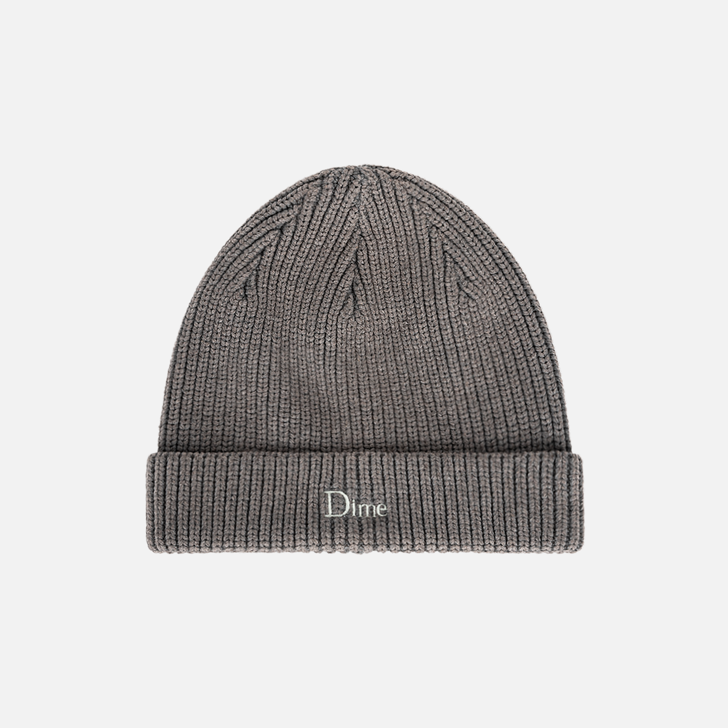 Rib Fold Beanie Dark Gray