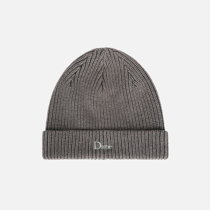 Rib Fold Beanie Dark Gray