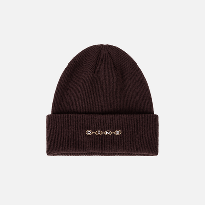 Space Fold Beanie Dark Brown