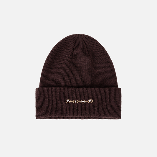 Space Fold Beanie Dark Brown