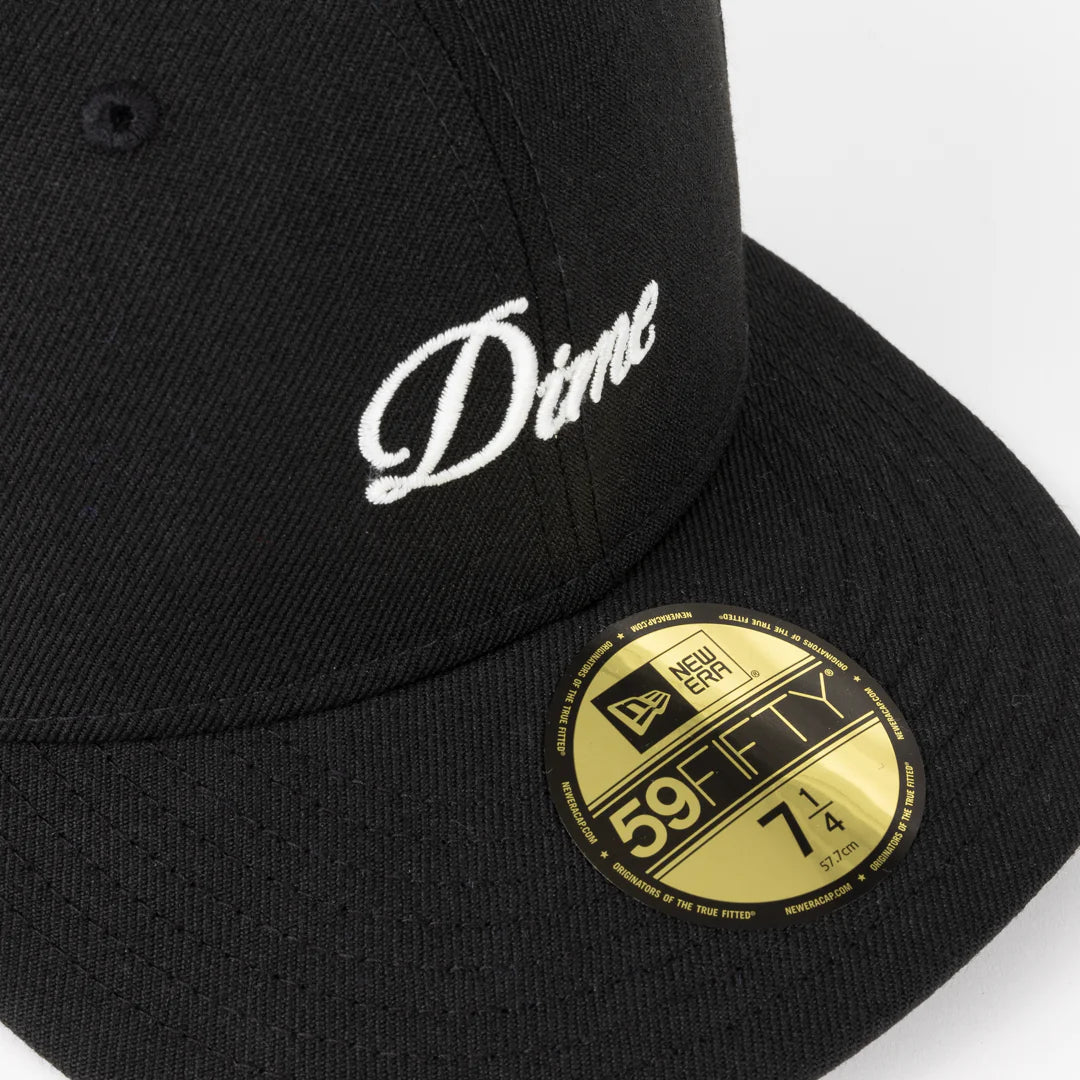 Cursive New Era Cap Black