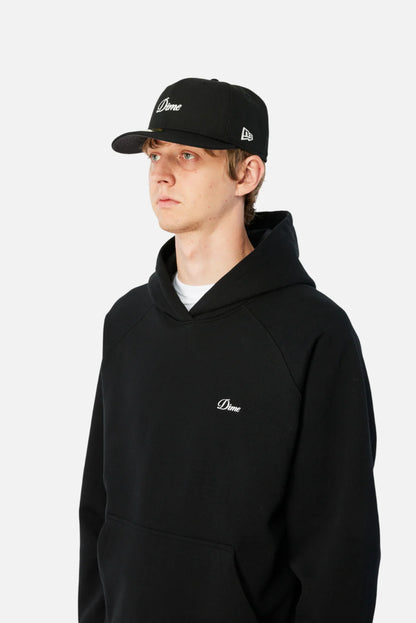 Cursive New Era Cap Black