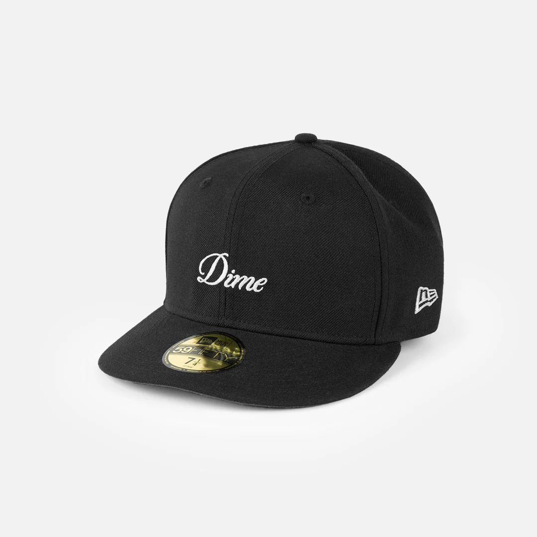 Cursive New Era Cap Black