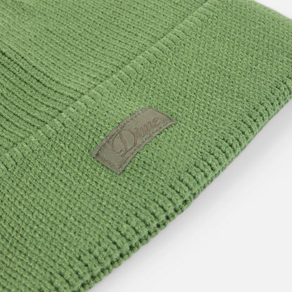 Cursive Rib Beanie Khaki Green