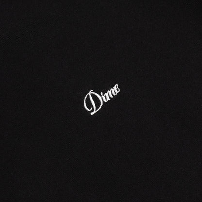 Cursive Small Logo Crewneck BLACK