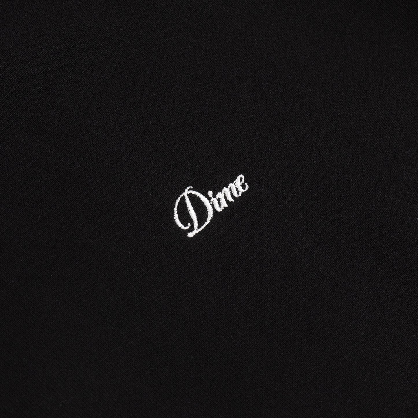 Cursive Small Logo Hoodie Black
