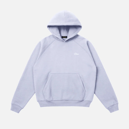 Cursive Small Logo Hoodie Gray Lavender
