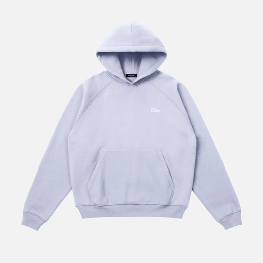 Cursive Small Logo Hoodie Gray Lavender