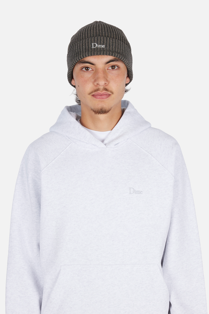 Rib Fold Beanie Dark Gray