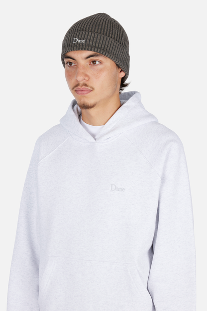 Rib Fold Beanie Dark Gray