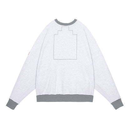 CES28CS04 LIPS DISPLAY CREW NECK GREY