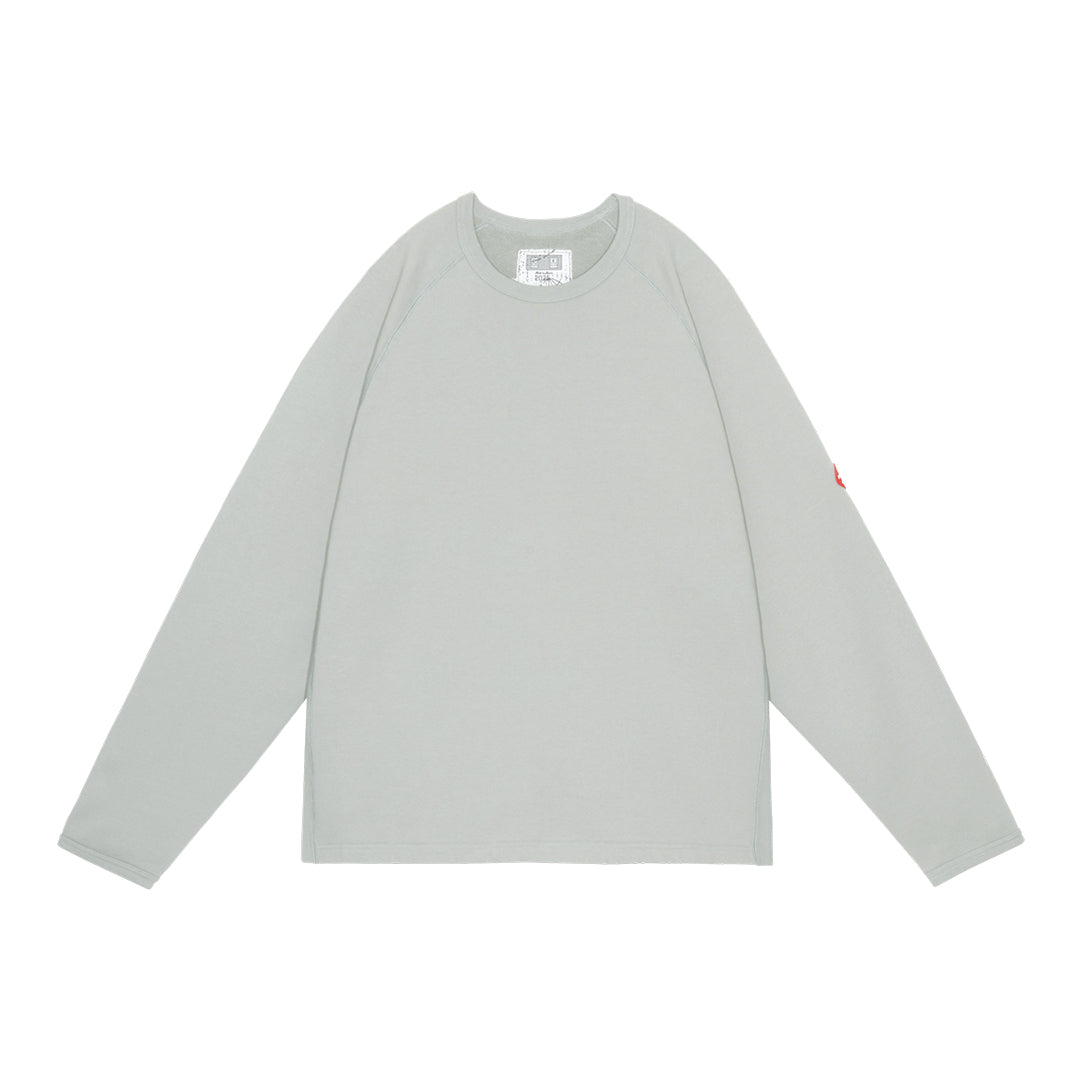 CES28CS06 HALF PANEL RIB CREW NECK KHAKI