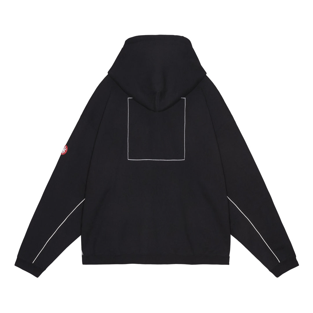 CES28CS13 SOLID LOOSE HOODY BLACK