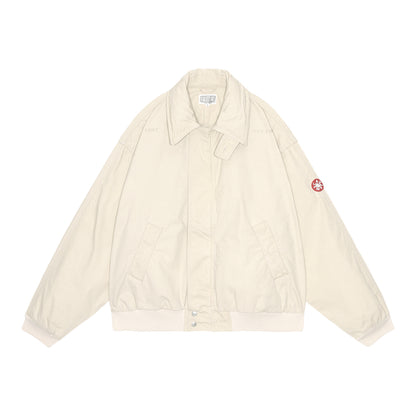 CES28JK14 WASHED COTTON LIGHT ZIP JACKET BEIGE