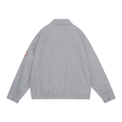 CES28JK18 ASH COMMUNITY BUTTON JACKET GREY