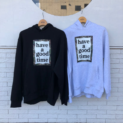 CAMO FRAME PULLOVER HOODIE FL ASH GRAY
