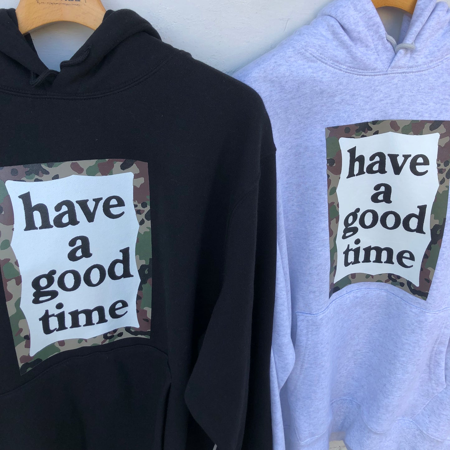 CAMO FRAME PULLOVER HOODIE FL ASH GRAY