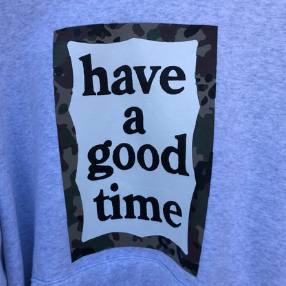 CAMO FRAME PULLOVER HOODIE FL ASH GRAY