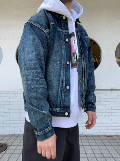 2066SSJK-YY-0001 #001 T-BACK DENIM JACKET