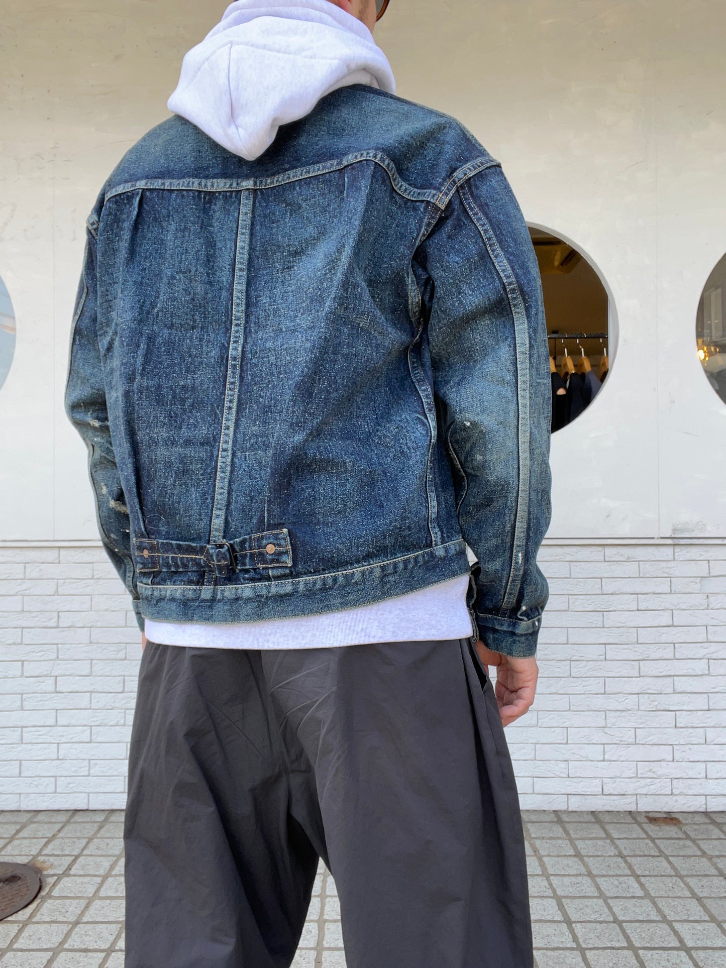 2066SSJK-YY-0001 #001 T-BACK DENIM JACKET