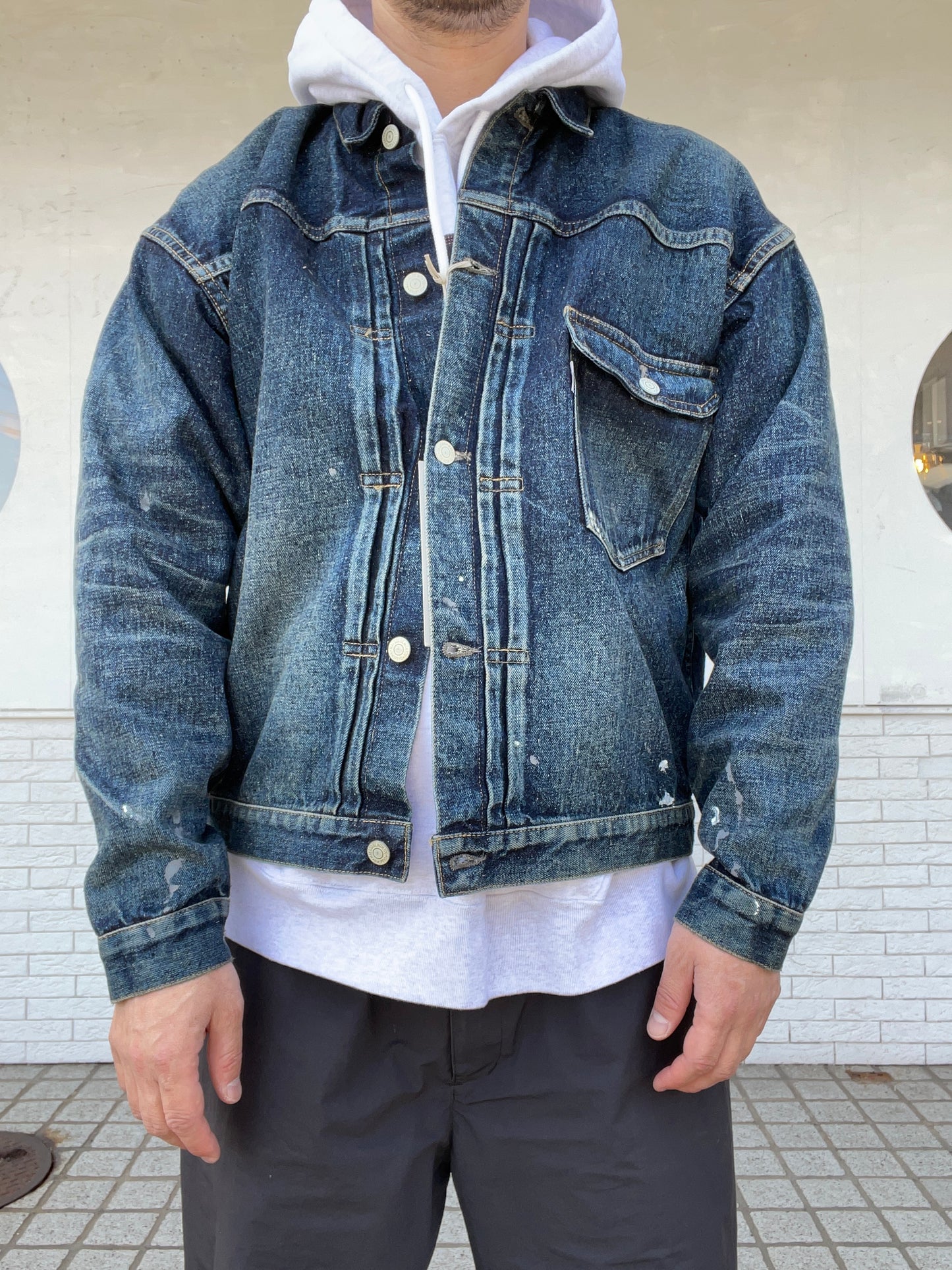 2066SSJK-YY-0001 #001 T-BACK DENIM JACKET