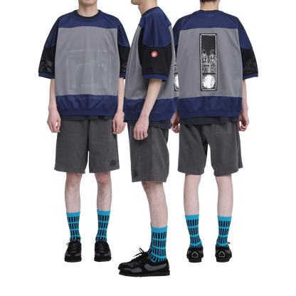 CES30CS23 MD Temporal Distortion MESH SS TOP NAVY