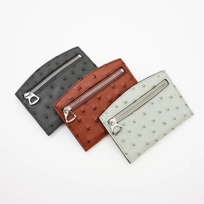 CRISTY SMART CARD WLT / OSTRICH MINT