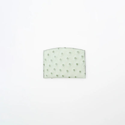 CRISTY SMART CARD WLT / OSTRICH MINT