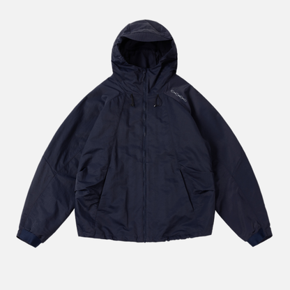 Crinkled Tech Windbreaker	Dark Navy