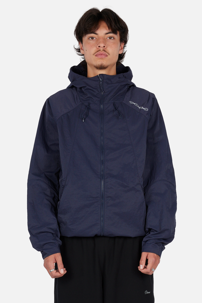 Crinkled Tech Windbreaker	Dark Navy
