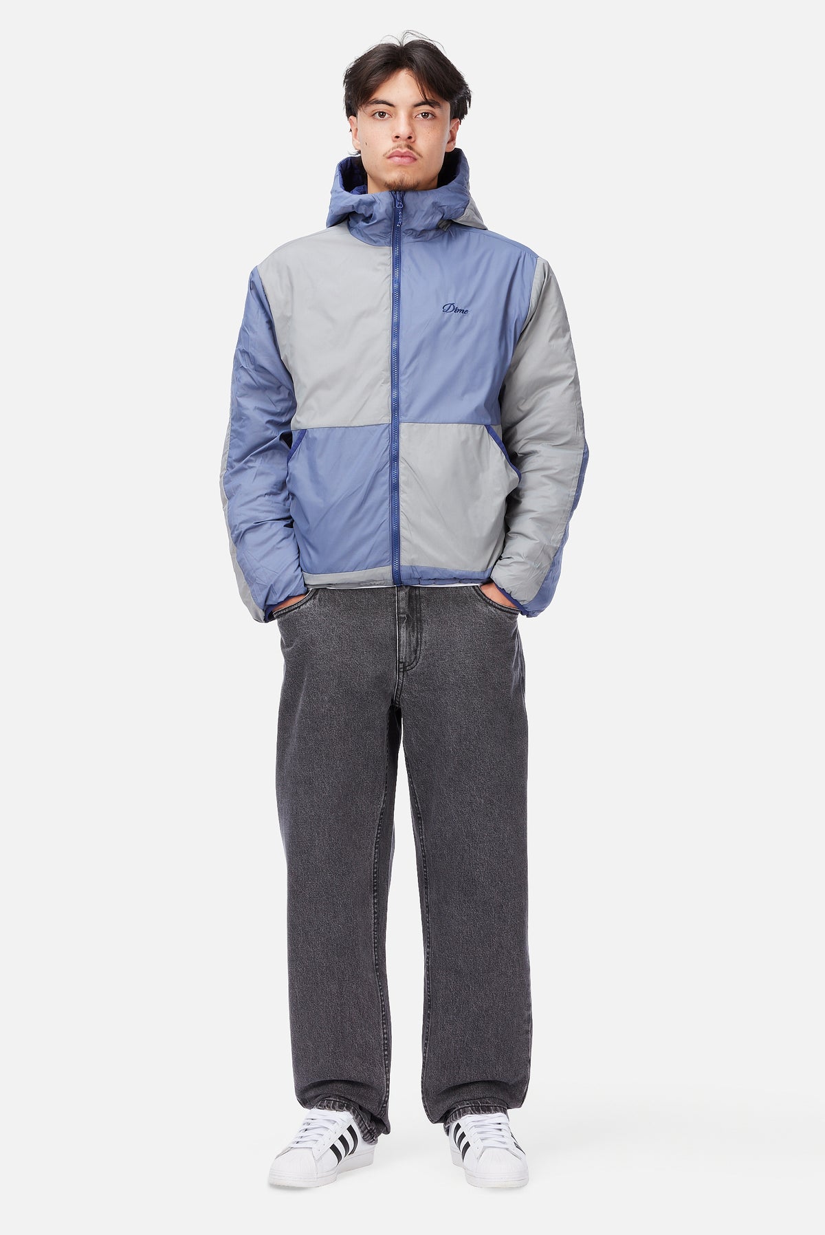 Reversible Insulated Jacket Blue Iris