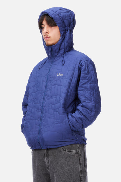 Reversible Insulated Jacket Blue Iris