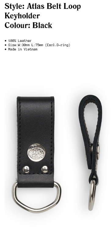 LR-D20-40 Atlas Belt Loop Keyholder Black