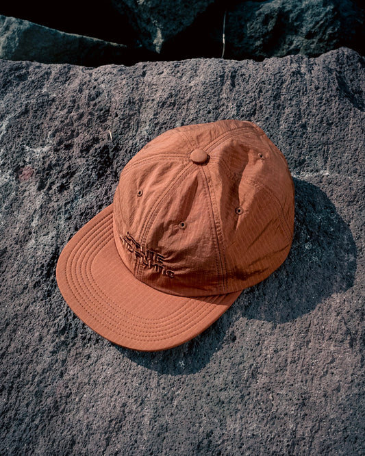 GB26FW-001 SOFT BRIM 6 PANEL CAP w/ CHIN STRAP (OFFLINE) ORANGE