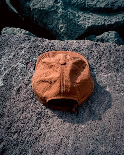 GB26FW-001 SOFT BRIM 6 PANEL CAP w/ CHIN STRAP (OFFLINE) ORANGE