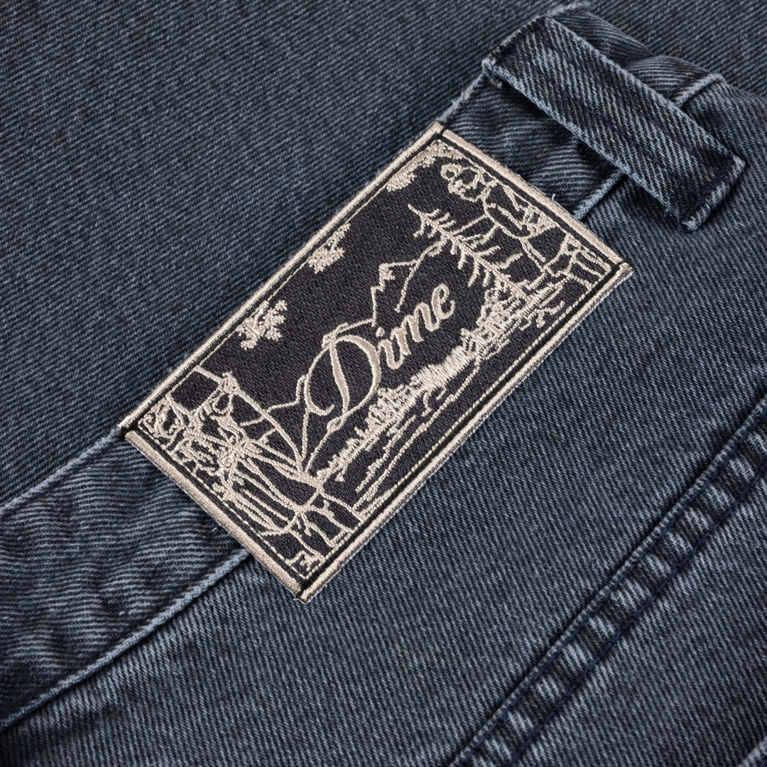 Classic Denim Shorts Overdyed Blue
