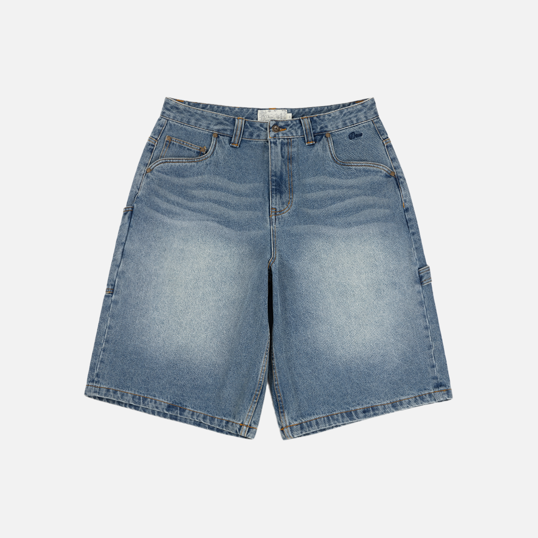 Classic Denim Shorts Sandblasted Indigo