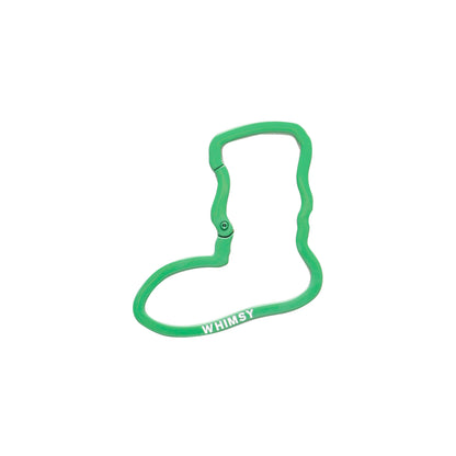Socks Logo Carabiner Silver Green