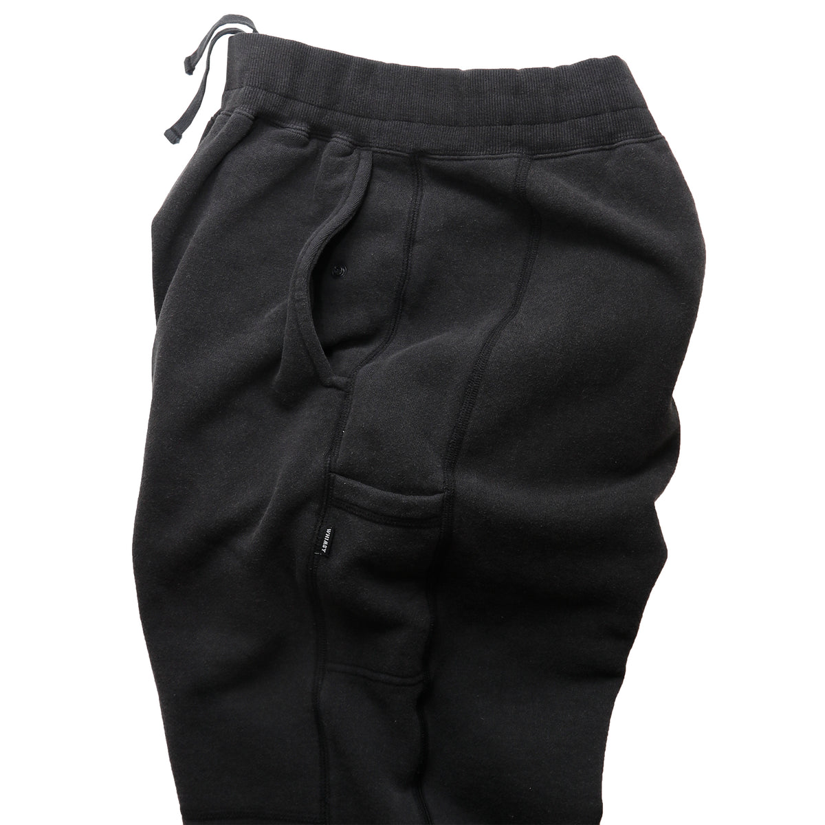 STITCHED SWEAT PANT FADED BLACK