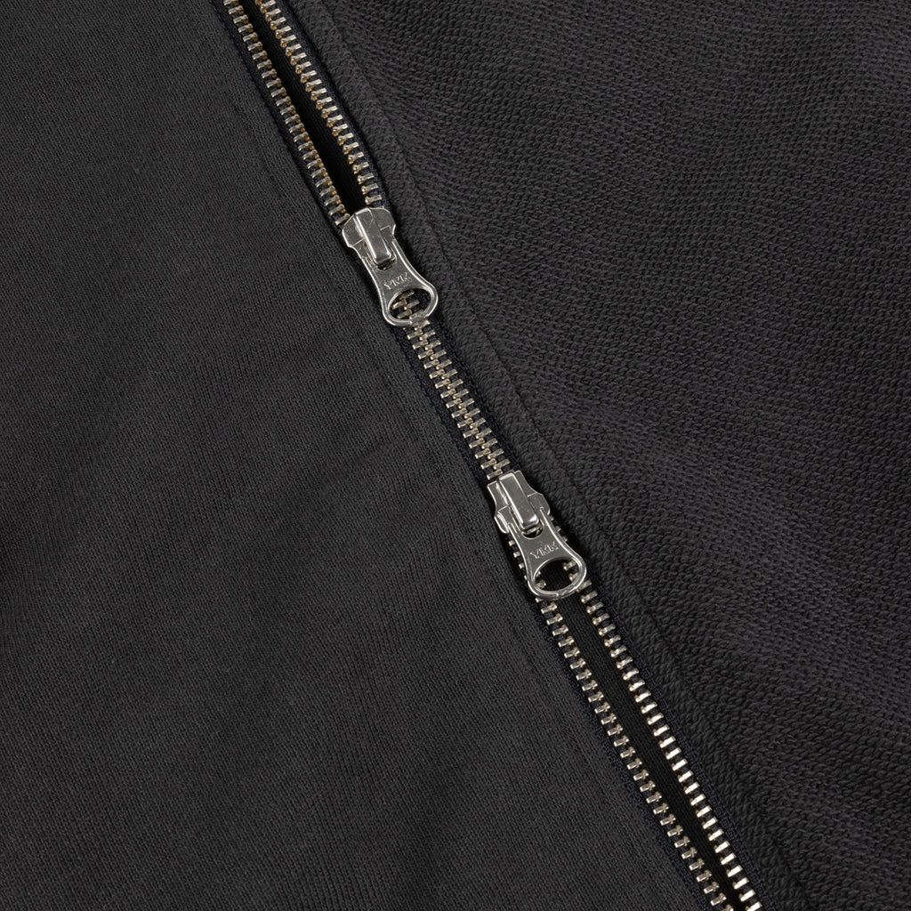 Reverse French Terry Zip Hoodie Vintage Black